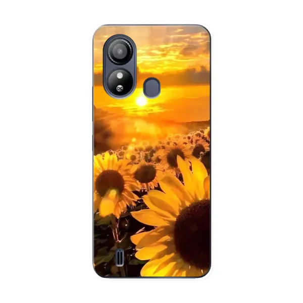 Чехол с рисунком «поле подсолнухов» для ZTE Blade L220