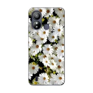 Чехол с ромашками на ZTE Blade L220 (Рамка в ромашках)