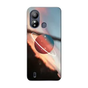 Чехол (ТПУ) с планетами на ZTE Blade L220 (Сатурн)