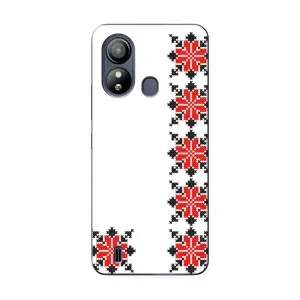 Силиконовый Чехол на ZTE Blade L220 с картинкой Вышиванки (Силуэт вышиванки)