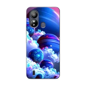 Чехлы КОСМОС для ZTE Blade L220 (Синие планеты)