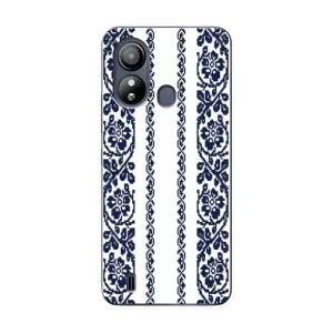 Силиконовый Чехол на ZTE Blade L220 с картинкой Вышиванки (Синяя вышиванка)