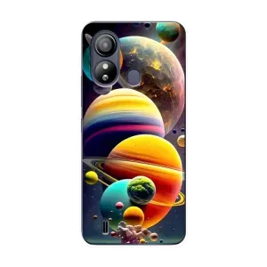 Чехол (ТПУ) с планетами на ZTE Blade L220 (Солнечна система)