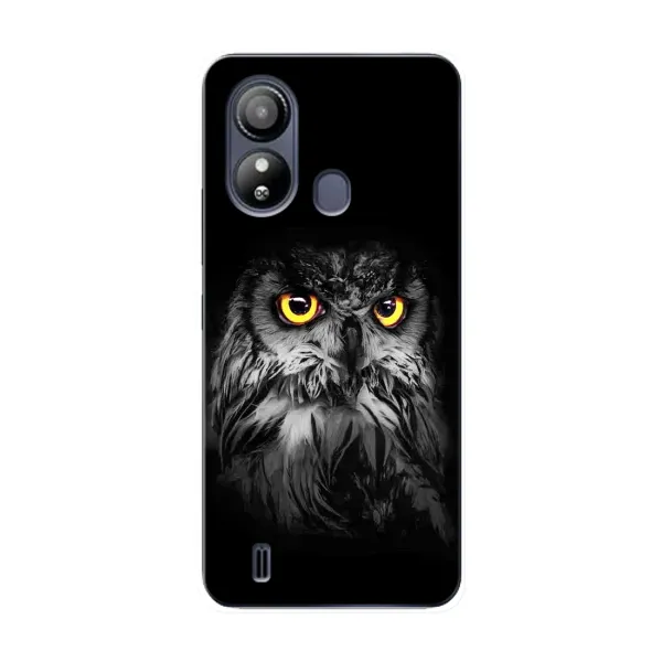 Чехол с рисунком «Сова на чёрном» для ZTE Blade L220 Чехол с рисунком «Сова на чёрном» для ZTE Blade L220