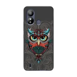 Чохли з принтом СОВИ для ZTE Blade L220 (Сова на сірому)