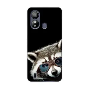 Силиконовый Чехол с Енотами на ZTE Blade L220 (Стильный Енот)