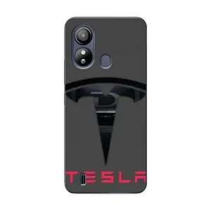 Силіконовий бампер з картинкою машини на ZTE Blade L220 (Logo TESLA)
