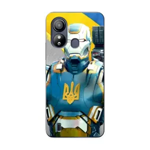 Силиконовый Чехол на ZTE Blade L220 (Я-Украина) (Украинский робокоп)