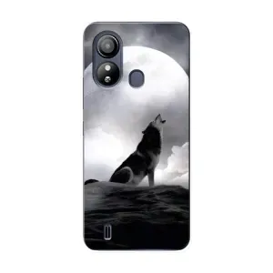 Чехол с Волком на ZTE Blade L220 (Волк и луна)