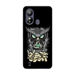 Чохли з принтом СОВИ для ZTE Blade L220 (Зелені очі)