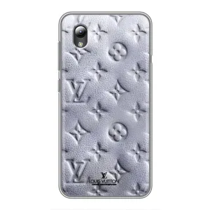 Текстурный Чехол Louis Vuitton для ЗТЕ Блейд Л8 (Белый ЛВ)