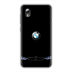 Силиконовый бампер с картинкой машины на ZTE Blade L8 (Черный BMW)