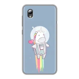 Чехол Unicorn на ZTE Blade L8 (Единорог космонавт)