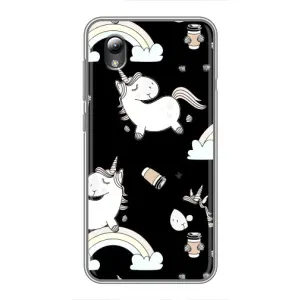 Чехол Unicorn на ZTE Blade L8 (Единорог с кофе)