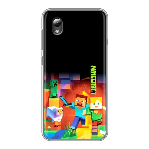 Чехол с рисунком «Герой Майнкрафт» для ZTE Blade L8