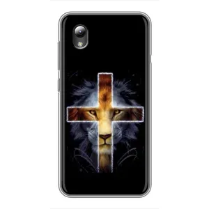 Чехлы для ЗТЕ Блейд Л8 (Крест Иисуса) (Иисус Лев)