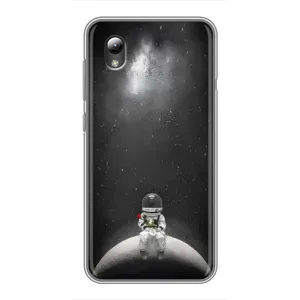 Силіконовый Чохол з принтом "Космонавти" на ZTE Blade L8 (Космонавт романтик)