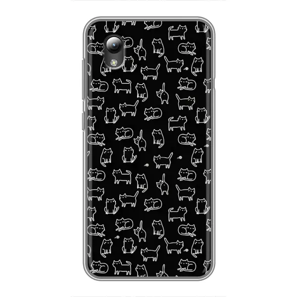 Чехол с рисунком «Котики на черном» для ZTE Blade L8 Чехол с рисунком «Котики на черном» для ZTE Blade L8
