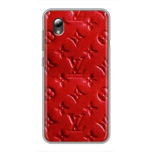 Текстурный Чехол Louis Vuitton для ЗТЕ Блейд Л8 (Красный ЛВ)