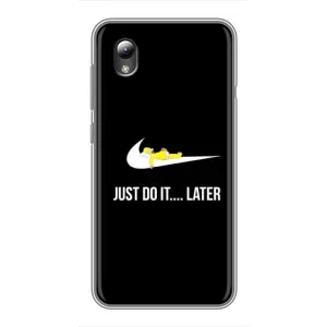 Силиконовый Чехол на ZTE Blade L8 с картинкой Nike (Later)