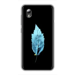 Чохол з картинками на чорному фоні для ZTE Blade L8 (Листя)