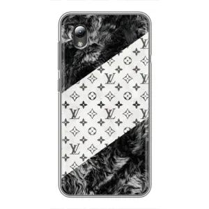 Чехол Стиль Louis Vuitton на ZTE Blade L8 (LV на белом)
