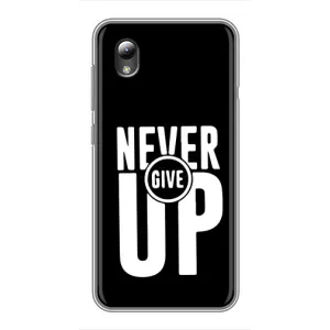 Силиконовый Чехол на ZTE Blade L8 с картинкой Nike (Never Give UP)
