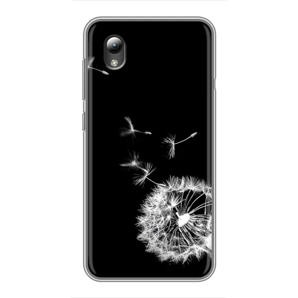 Чехол с рисунком «Одуванчик на чёрном» для ZTE Blade L8