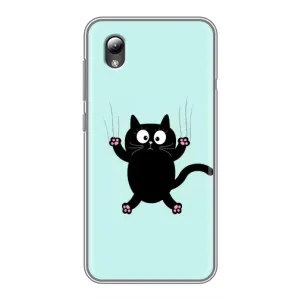 Силиконовый чехол с котиком для ZTE Blade L8