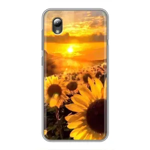 Чехол с Цветами для ZTE Blade L8 (поле подсолнухов)