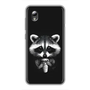 Силиконовый Чехол с Енотами на ZTE Blade L8 (С кофем)