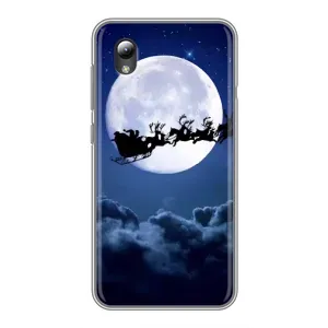 Чехол Санта Клаус для ZTE Blade L8 (Санта - луна)