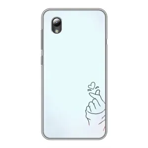 Чохол (Знак сердечка) для ZTE Blade L8 (Сердечко на блакитному)