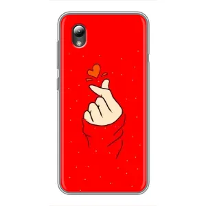 Чохол (Знак сердечка) для ZTE Blade L8 (Сердечко на червоному)