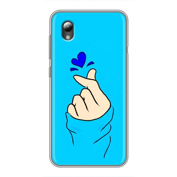 Чехол с рисунком «Сердце на синем» для ZTE Blade L8 Чехол с рисунком «Сердце на синем» для ZTE Blade L8