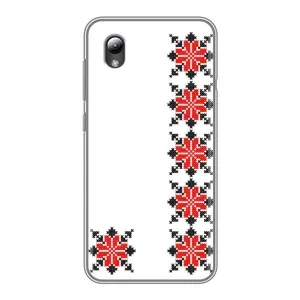 Силиконовый Чехол на ZTE Blade L8 с картинкой Вышиванки (Силуэт вышиванки)
