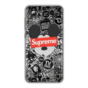 Чехол с Брендами одежды на ЗТЕ Блейд Л8 (Supreme Маус)