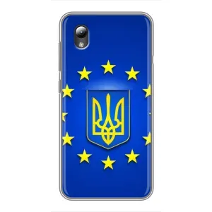 Чехол с Украинской символикой на ЗТЕ Блейд Л8 (Украина это Европа)