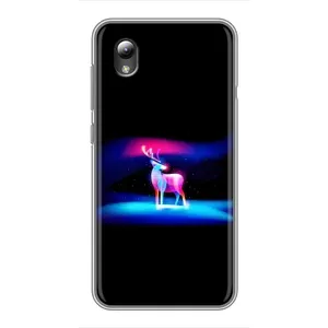 Силиконовый бампер с картинкой животных для ZTE Blade L8 (Яркий олень)