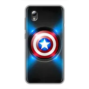 Чехол с Щитом Капитана Америки на ZTE Blade L8 (Яркий Щит Капитана)