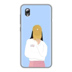 Силіконовый Чохол на ZTE Blade L8 з картинкой Модных девушек (Жовта кепка)
