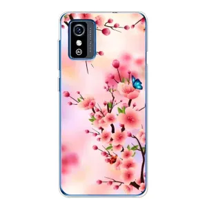 Чехол с принтом САКУРЫ на ZTE Blade L9 (Бабочки на сакуре)