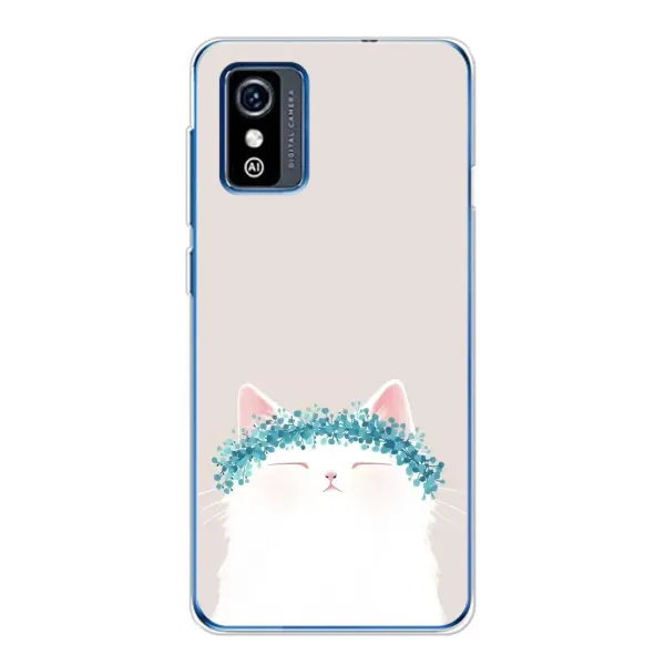 Чехол с рисунком «Белый котик» для ZTE Blade L9 Чехол с рисунком «Белый котик» для ZTE Blade L9