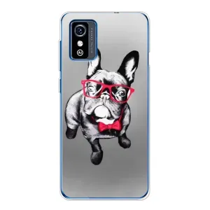 Чехол (ТПУ) Милые собачки для ZTE Blade L9 (Бульдог в очках)