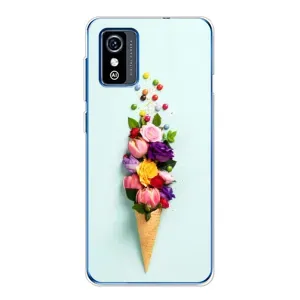 Чехлы с тематикой "ЦВЕТЫ" на ZTE Blade L9 (Цветок-мороженное)