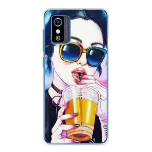 Чохол з картинкою Модні Дівчата ZTE Blade L9 (Дівчина з коктейлем)