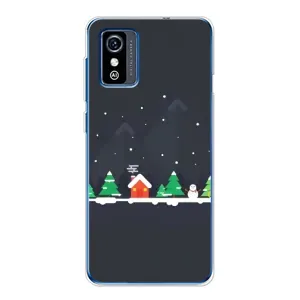 Силіконовий бампер на різдво для ZTE Blade L9 (Місто зимове)