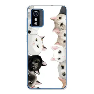 Силиконовый чехол с котиком для ZTE Blade L9 (Коты)