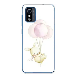 Силиконовый бампер с картинкой животных для ZTE Blade L9 (Кролик и шарики)