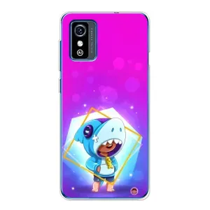 Чохол Бравл Старс для ZTE Blade L9 (Леон у костюмі Акули)